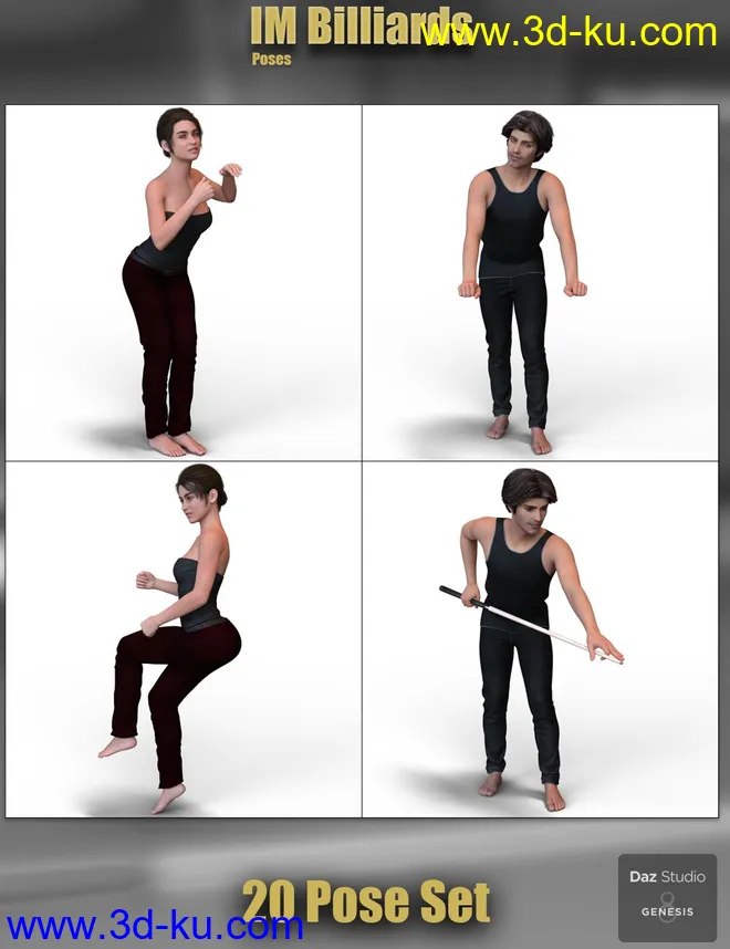 IM Billiards Poses模型的图片8