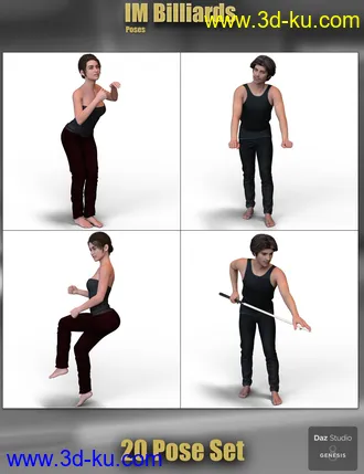 3D打印模型IM Billiards Poses的图片