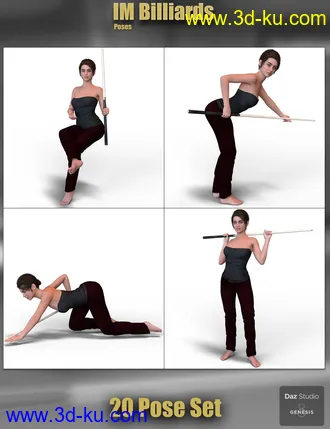 3D打印模型IM Billiards Poses的图片