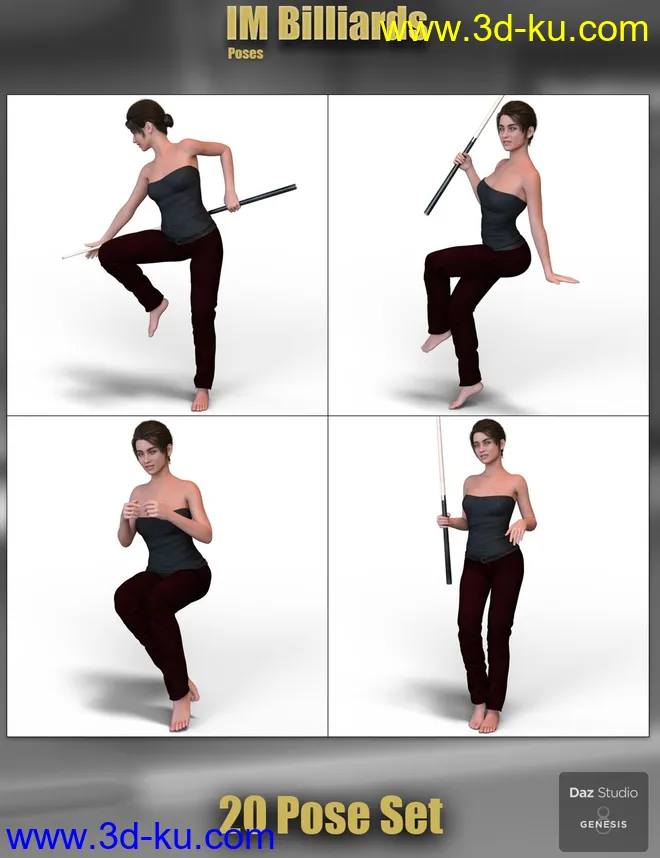 IM Billiards Poses模型的图片10