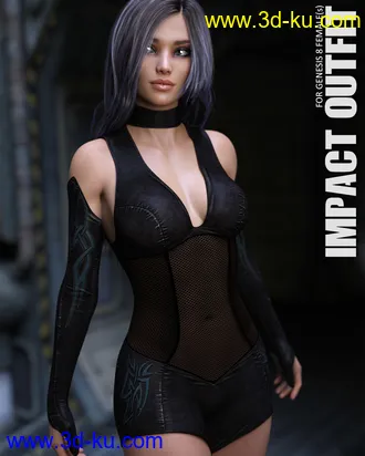 3D打印模型Impact Outfit for Genesis 8 Females的图片