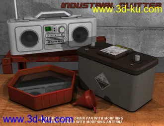 3D打印模型Industrial Clutter Bundle的图片