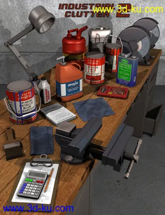 3D打印模型Industrial Clutter Bundle的图片