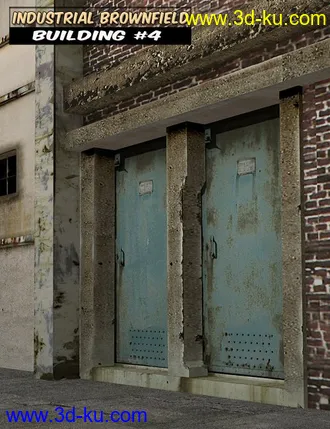 3D打印模型IndustrialBrownfield Building 4的图片
