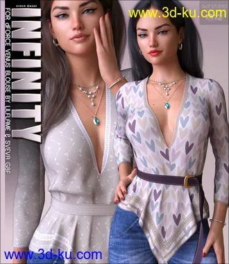 3D打印模型Infinity for dForce Venus Blouse G8F的图片