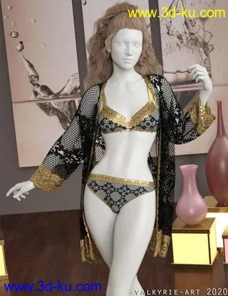 3D打印模型InStyle - Une Petit Fleur dForce Clothing for G8F的图片