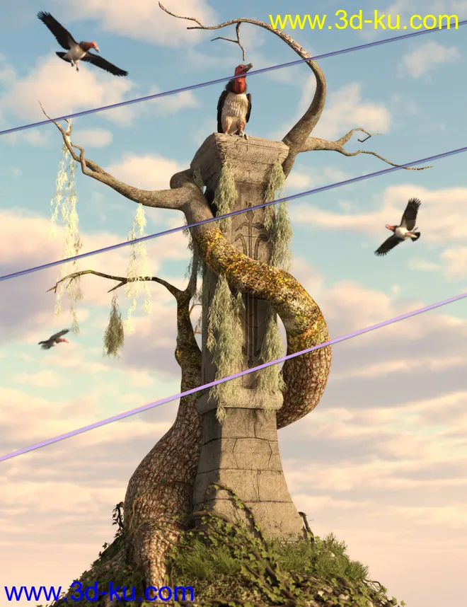 Iray Nature Shaders - Bark模型的图片1