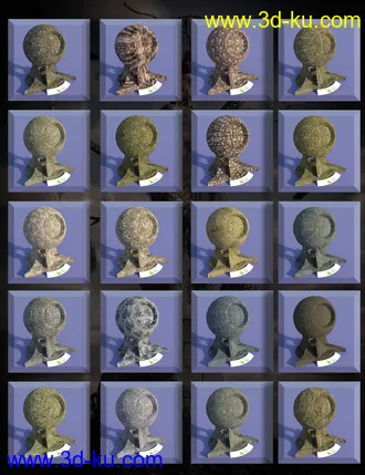 3D打印模型Iray Nature Shaders - Bark的图片