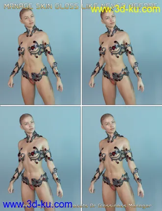 3D打印模型Iray Smart Converter and Advanced Skin Managers for Genesis 2的图片