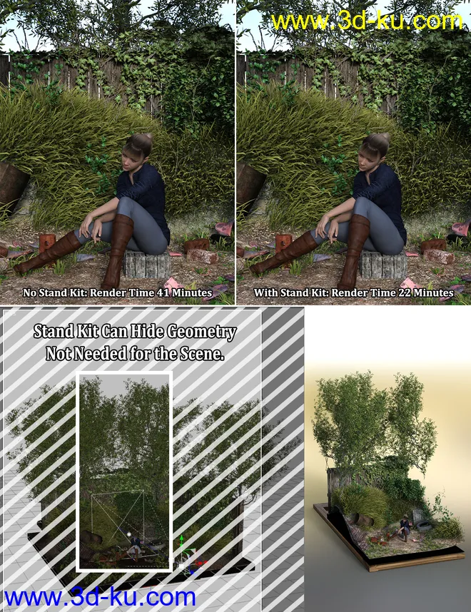 Iray Stand Kit模型的图片2