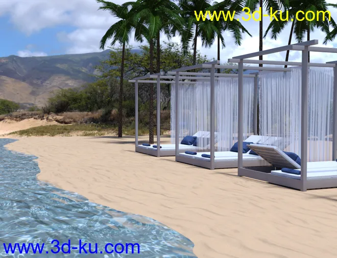 Island Beach Resort - Swimming Pool Area模型的图片6