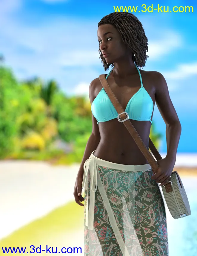 It’s Always Summer Outfit for Genesis 8 Females模型的图片2