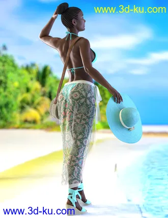 3D打印模型It’s Always Summer Outfit for Genesis 8 Females的图片