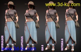 3D打印模型It’s Always Summer Outfit for Genesis 8 Females的图片