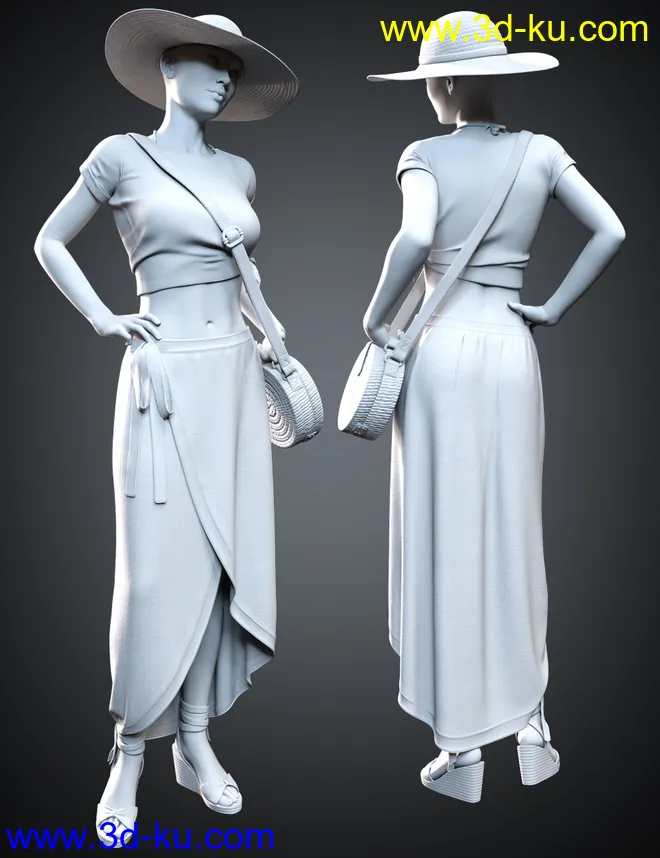 It’s Always Summer Outfit for Genesis 8 Females模型的图片10