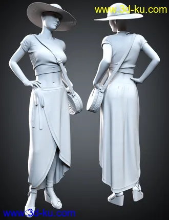 3D打印模型It’s Always Summer Outfit for Genesis 8 Females的图片