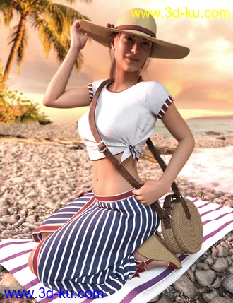3D打印模型It’s Always Summer Poses and Props for Genesis 8 Females的图片