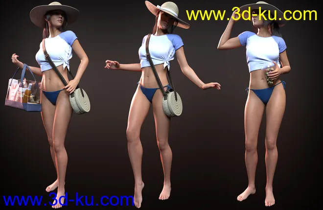 It’s Always Summer Poses and Props for Genesis 8 Females模型的图片5