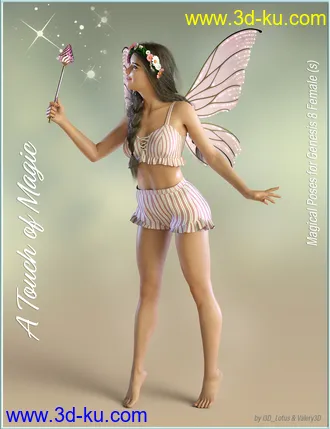 3D打印模型iV A Touch of Magic Poses for Genesis 8 Female的图片