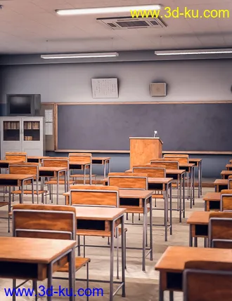 3D打印模型Japanese Neat Classroom的图片