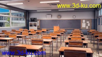 3D打印模型Japanese Neat Classroom的图片