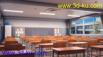 3D打印模型Japanese Neat Classroom的图片