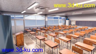 3D打印模型Japanese Neat Classroom的图片