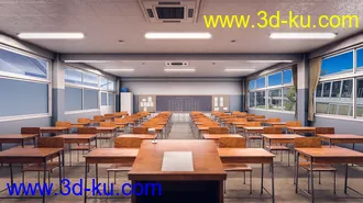3D打印模型Japanese Neat Classroom的图片