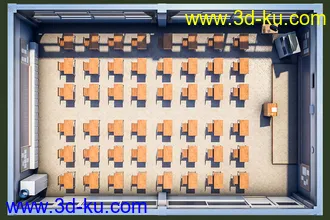 3D打印模型Japanese Neat Classroom的图片