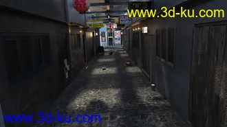 3D打印模型Japanese Store Alley的图片