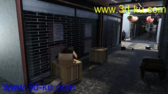 3D打印模型Japanese Store Alley的图片