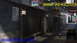 3D打印模型Japanese Store Alley的图片