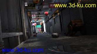3D打印模型Japanese Store Alley的图片