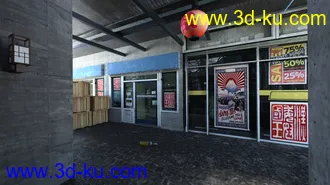 3D打印模型Japanese Store Alley的图片