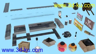 3D打印模型Japanese Store Alley的图片