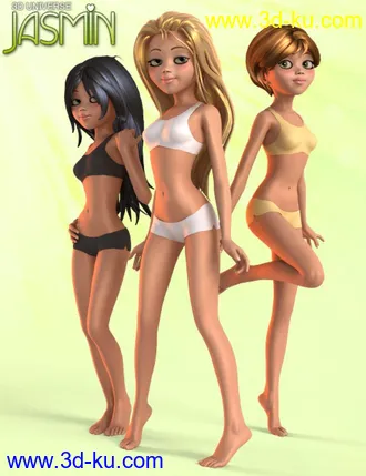 3D打印模型Jasmin for Genesis (Character)的图片