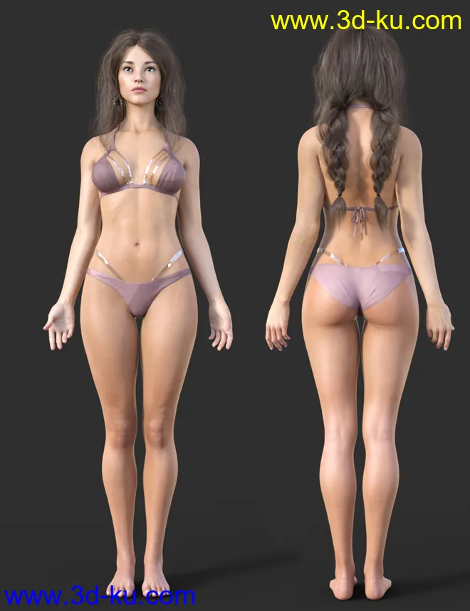 Jeanne HD for Genesis 8 Female模型的图片6