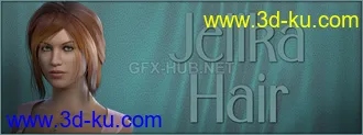 3D打印模型Jelika Hair G3F G8F的图片