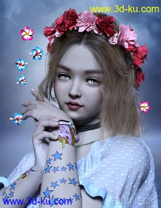 3D打印模型Jellybean for Genesis 8 Female的图片