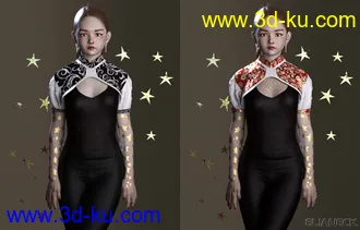 3D打印模型Jellybean for Genesis 8 Female的图片