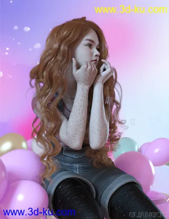 3D打印模型Jellybean for Genesis 8 Female的图片