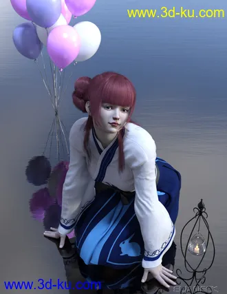 3D打印模型Jellybean for Genesis 8 Female的图片