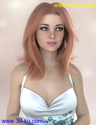 3D打印模型Jen Hair for Genesis 8 Females的图片