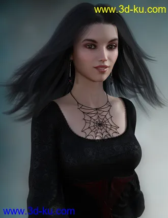 3D打印模型Jen Hair for Genesis 8 Females的图片