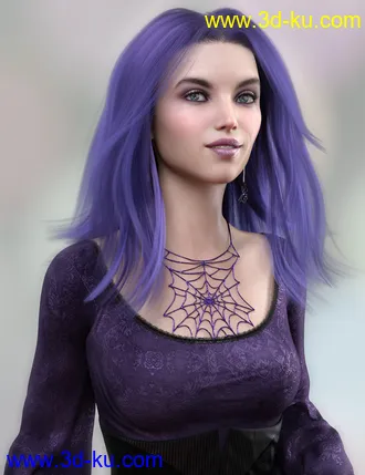 3D打印模型Jen Hair for Genesis 8 Females的图片