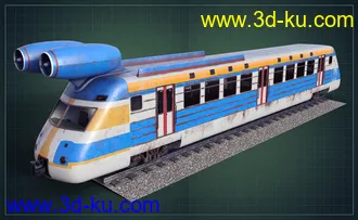 3D打印模型Jet Powered Train的图片