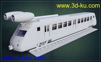 3D打印模型Jet Powered Train的图片