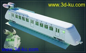 3D打印模型Jet Powered Train的图片