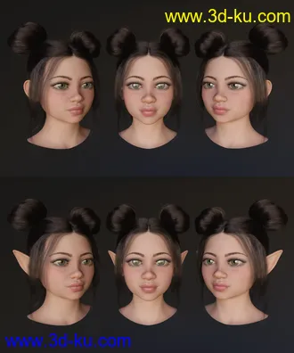 3D打印模型Jingle and Belle for Topsy 8 and Genesis 8 Female的图片