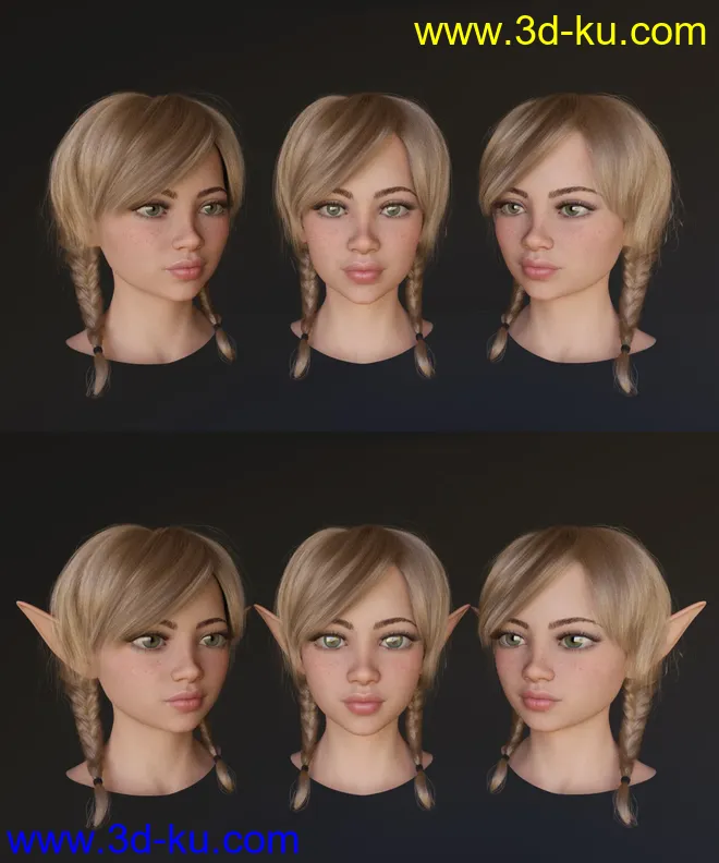 Jingle and Belle for Topsy 8 and Genesis 8 Female模型的图片10